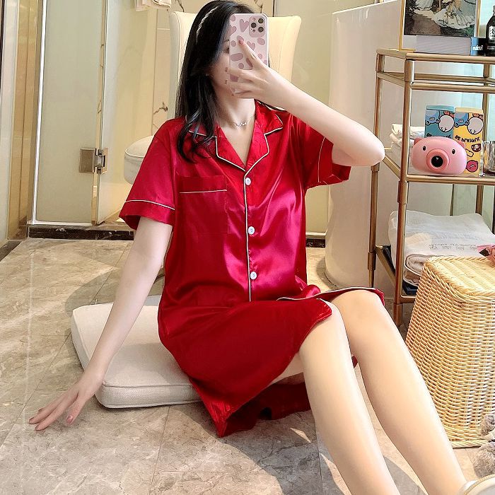 셔츠 원피스 레드