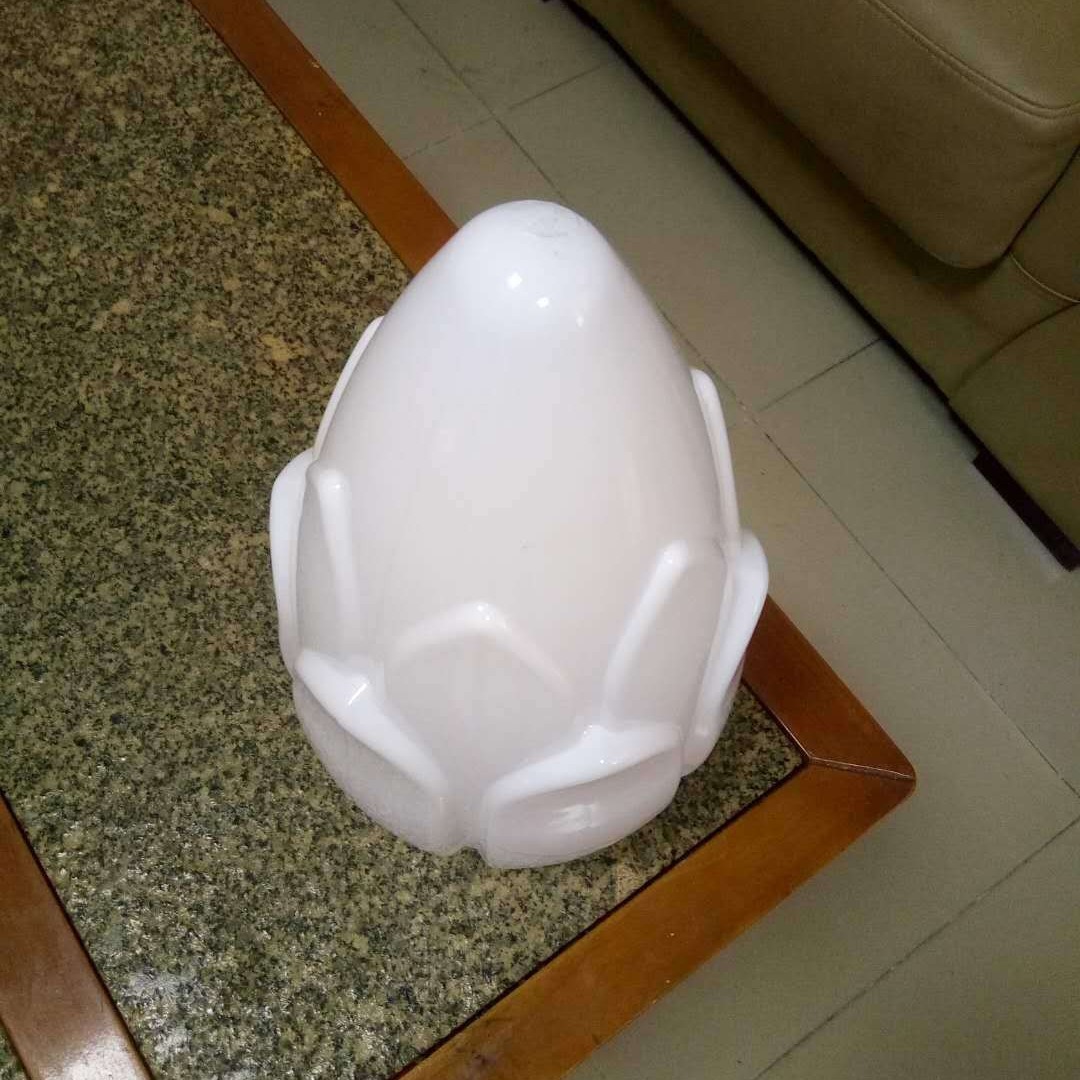 더블 레이어 매그놀리아 램프 그늘 PMMA 아크릴 대나무 촬영 커버 야외 거리 빛 안뜰 풍경 램프 그늘