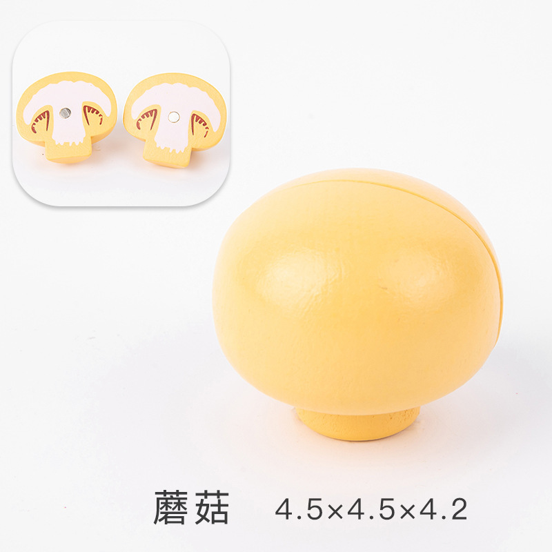 Los niños juegan casa cocina juguetes madera magnética verduras y frutas cortar madera frutas y verduras a granel traje al por mayor