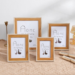 Modern Minimalist Rectangular Elegant European Handcrafted Style Wooden Oil Painting Calligraphy Frame Restaurant Photo Frame Document Frame