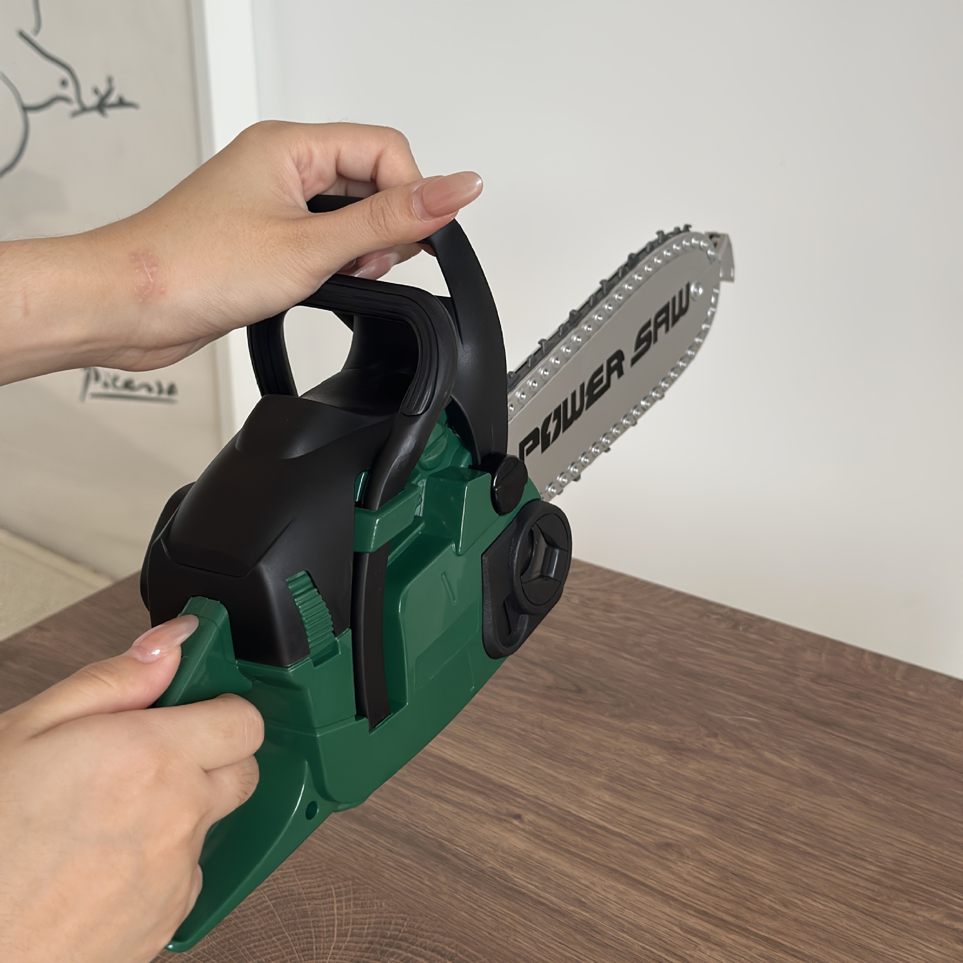 Conjunto de herramientas para niños transfronterizas, mini-Xiyin simulación de madereras, juguetes de reparación de motosierra eléctrica