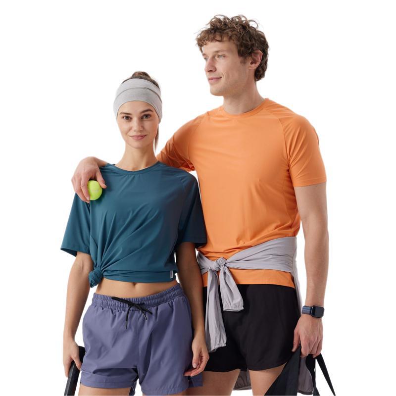 Hombres y mujeres camiseta deportiva de hielo de manga corta acondicionamiento físico al aire libre correr equipo de entrenamiento de baloncesto ropa de sudor de secado rápido