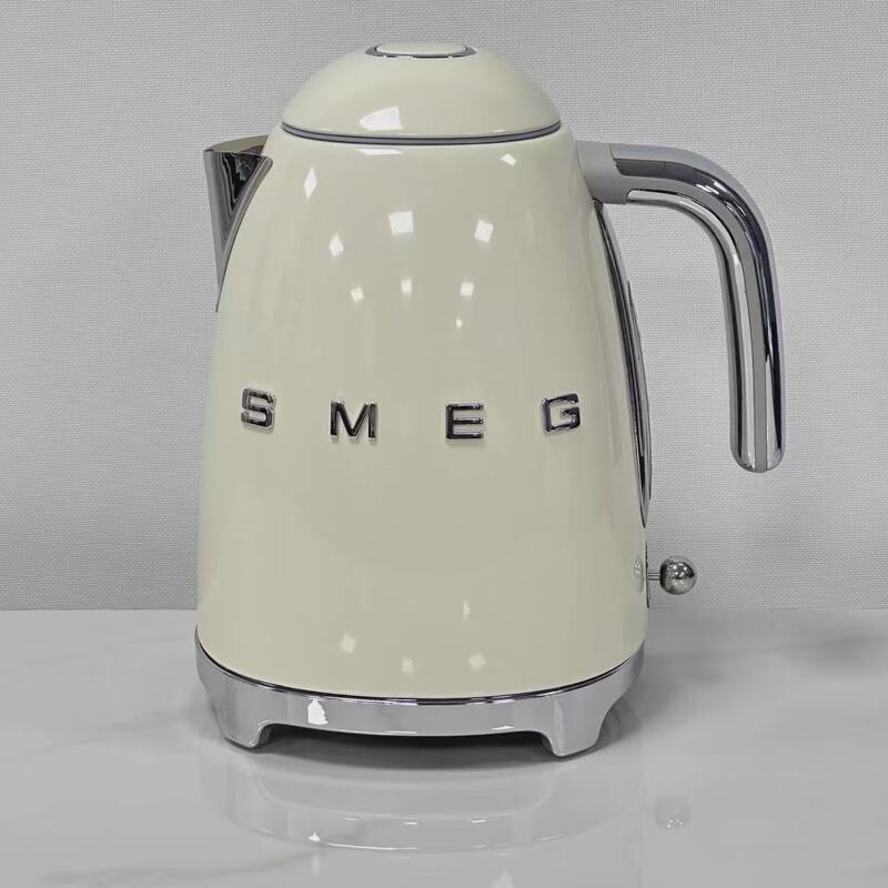Smeg Klf03 Electric Kettle for Home Use, Retro Style, Temperature Control, Stainless Steel, Water Boiling and Keeping Warm, European Standard