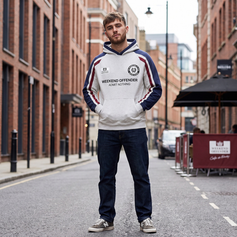 Autumn/Winter 2026 Foreign Trade Weekend Offender Weekend Jacket Couple's Unisex Hooded Color-Blocking Sweatshirt Jacket Autumn/Winter 2026 Foreign Trade Weekend Offender Weekend Jacket Couple's Unisex Hooded Color-Blocking Sweatshirt Jacket