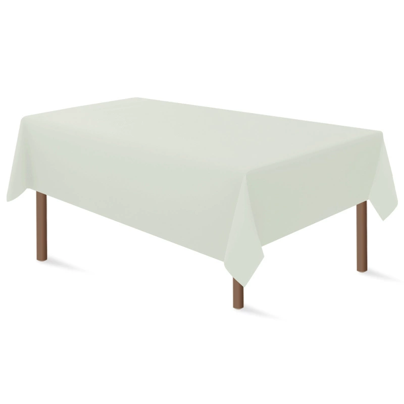 Rectangular disposable party plain tablecloth plastic cloth birthday dessert solid color tablecloth waterproof waterproof table cloth