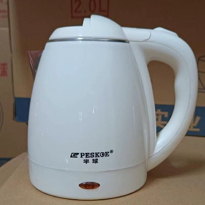 Hemisférico positivo hervidor de agua 304 acero inoxidable logotipo grabado anti-escaldado hotel hervidor de agua eléctrica auto apagado aislamiento térmico