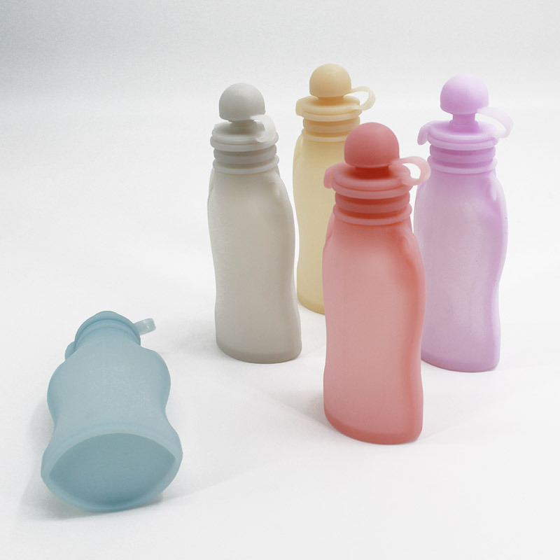 Bolsa de almacenamiento de leche de silicona para leche materna fresca y reutilizable bolsa de almacenamiento de leche 150ml de almacenamiento congelado para puré de arroz