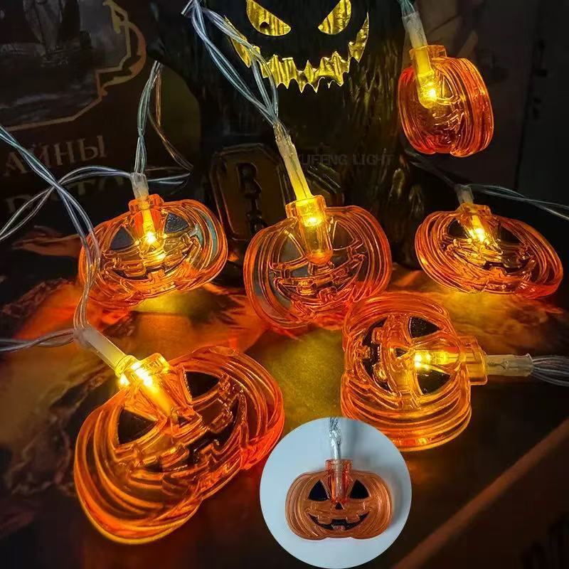 クロスボーダー Amazon ハロウィンライトストリングシーンレイアウト LED カボチャゴーストライトストリング屋外ホリデーデコレーション LED ライト|undefined