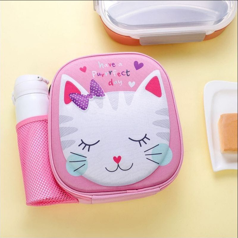 Nueva bolsa cruzada con compartimento para hielo para niñas, bolsa térmica, lonchera escolar con diseño de unicornio, lonchera portátil para niños