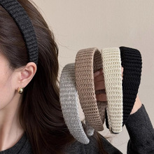 韩版学院风秋冬新款针织毛线发箍高级感洋气时尚百搭气质发卡头箍