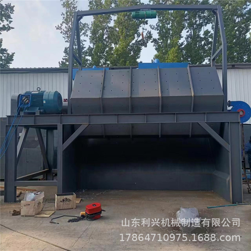 鹅卵石研磨六角滚筒抛光机 木制品去毛刺打磨机 铁螺纹钢筋除锈机