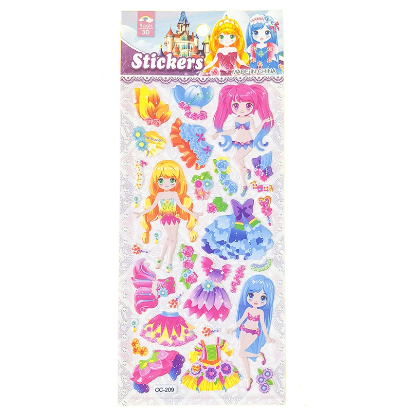 Award for kindergarten, children's three dimensional sticker, cute dinosaur for dressing up, in 3d format, Korean style, factory direct supply