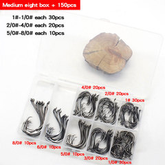 Spinning Tackle Set 1#-8/0# Hook 150 Pieces 160 Pieces 300 Pieces 6-Position Multi-Compartment Box