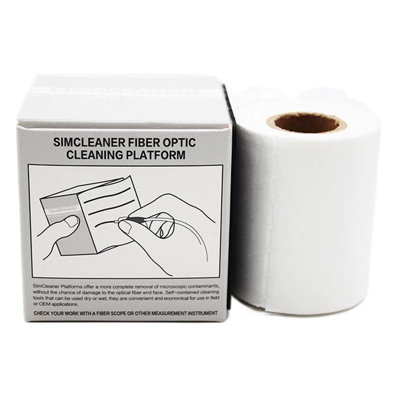SIMCLEANER бумага для протирки торцевой поверхности из оптического волокна Нетканые полотенца для влажной и сухой чистки 300 шт./Коробка