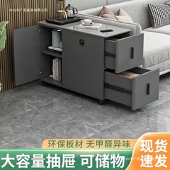 ソファサイドキャビネットモダンシンプル無垢材リビングルーム床置き小型コーヒーテーブル可動収納キャビネット隙間サイドティーキャビネット