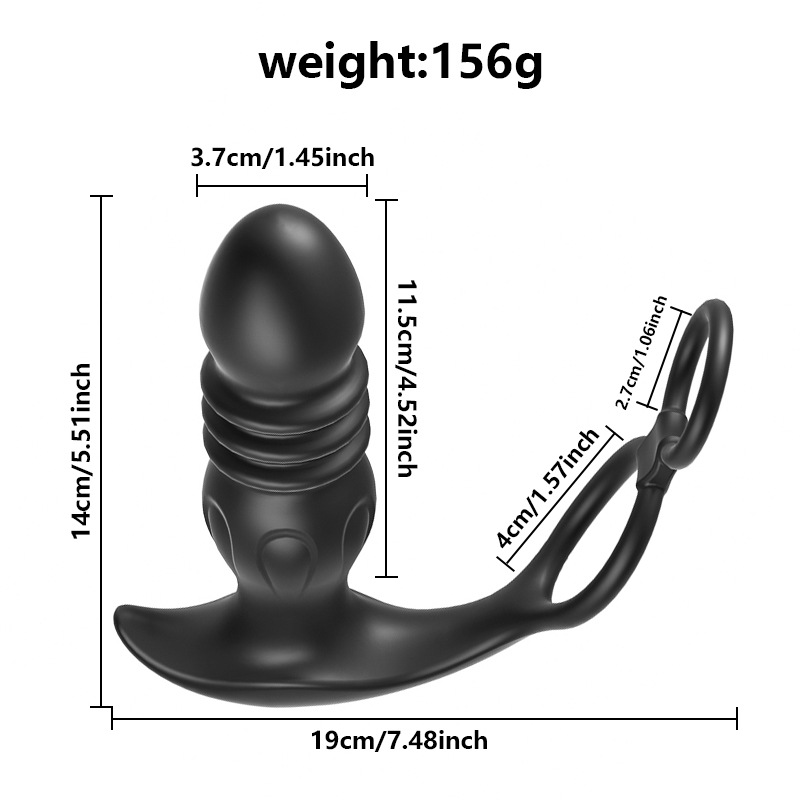 Masajeador de próstata con doble vibración y control por app_voghion.com