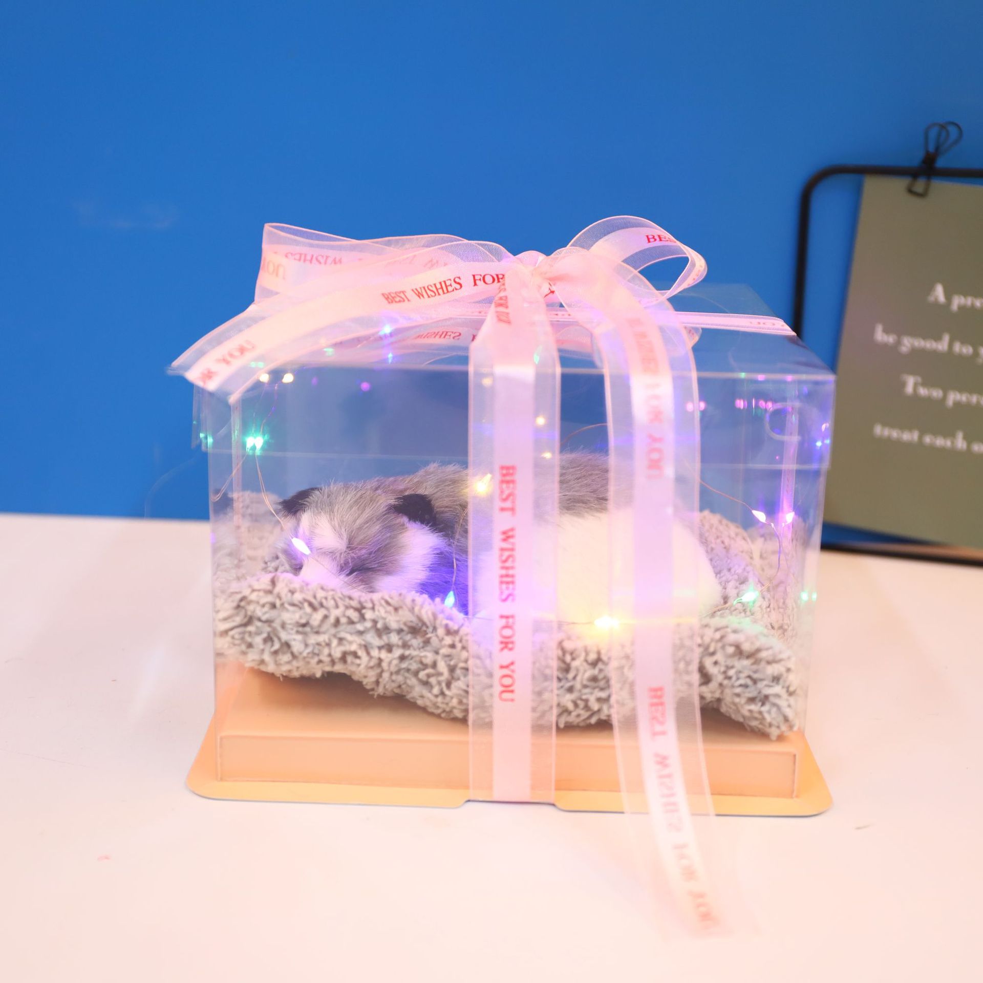 Bamboo charcoal mat sleeping dog (Husky) (gray)