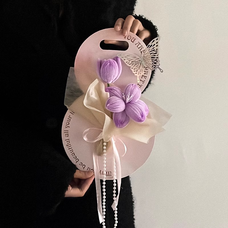 Purple-Tulip Hand Flower [Finished]]