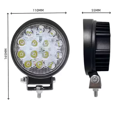 Cross-Border Car Led Spotlight 14 İşçi projektorları - 55mm-thick-12-80v