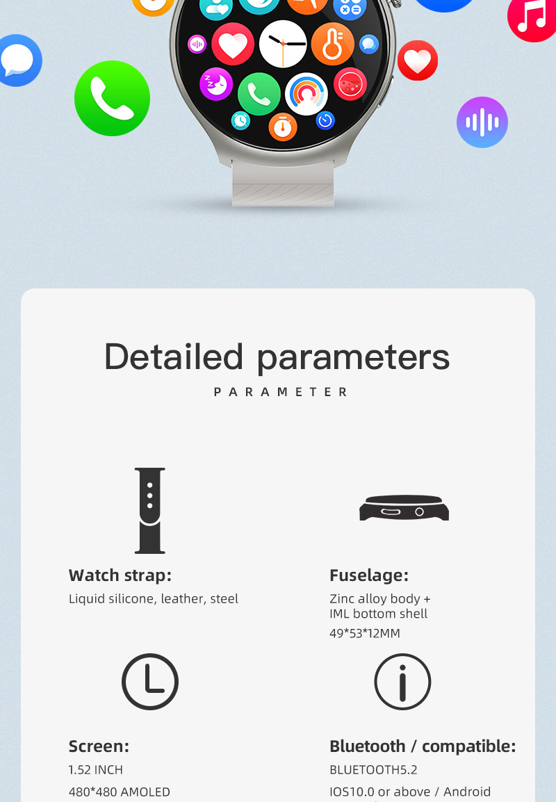 JS Watch4 Smart Watch, chiamata Bluetooth tramite codice auto Alipay_voghion.com