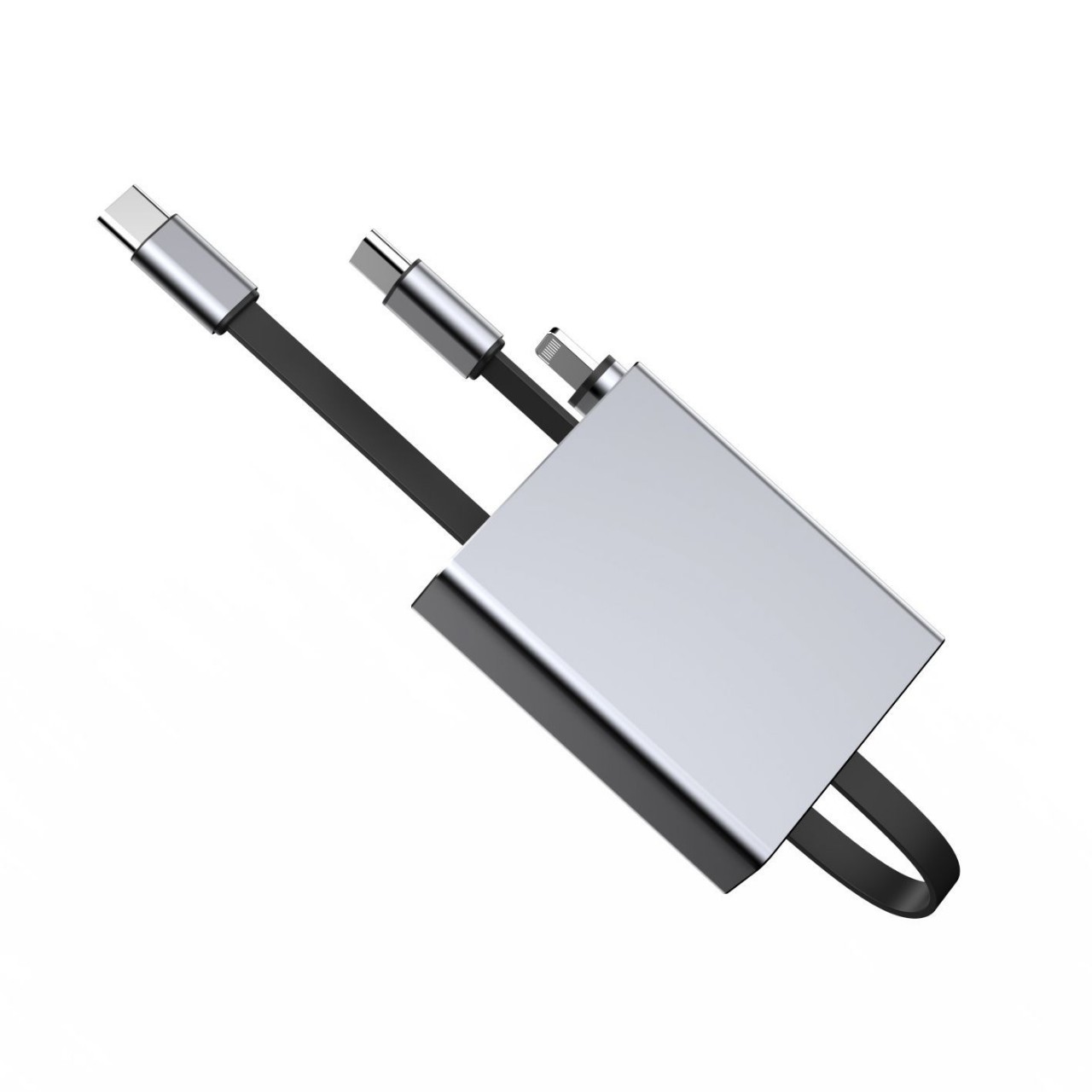 Single pull 100W super fast charging retractable data cable TypeC suitable for Huawei OP Xiaomi PD coil charging cable