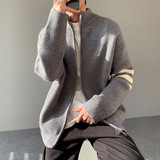 2026年秋季青少年运动宽松圆领长袖针织衫透气罗纹底摆腈纶，男装针织衫/毛衣，星座614