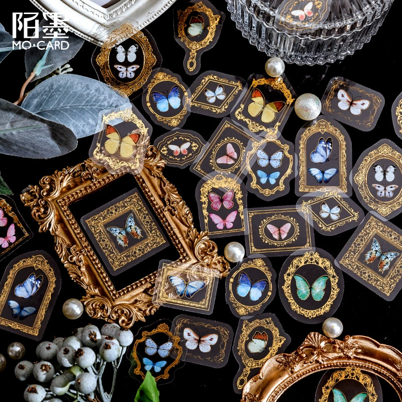 Мо Барокко почтовое отделение серии стикеров пакет Ретро Бронзовый ручной счет DIY материал декоративные наклейки 30 6