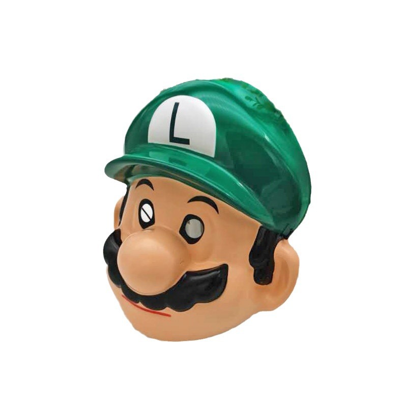 Nueva Máscara Infantil Divertida con Temática del Juego Super Mario, Máscara de Anime de PVC para Fiestas, Máscara de Dibujos Animados de Moda para Halloween