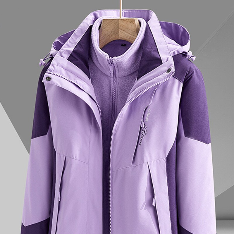 Men's and Women's 3-in-1 Detachable Two-Piece Team Jacket, Mountaineering Jacket, Customizable with Logo, Detachable Inner Lining Men's and Women's 3-in-1 Detachable Two-Piece Team Jacket, Mountaineering Jacket, Customizable with Logo, Detachable Inner Lining