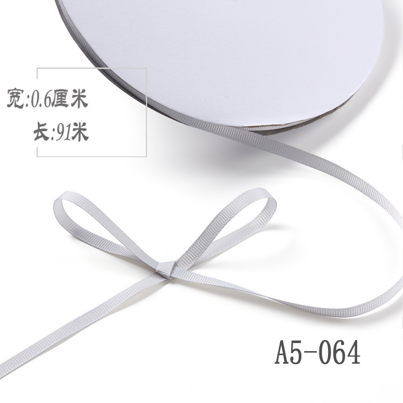 6mm de alta densidad costilla cinta DIY cinta colgante grano etiqueta marcador caja de regalo embalaje arco ropa hilo cinta