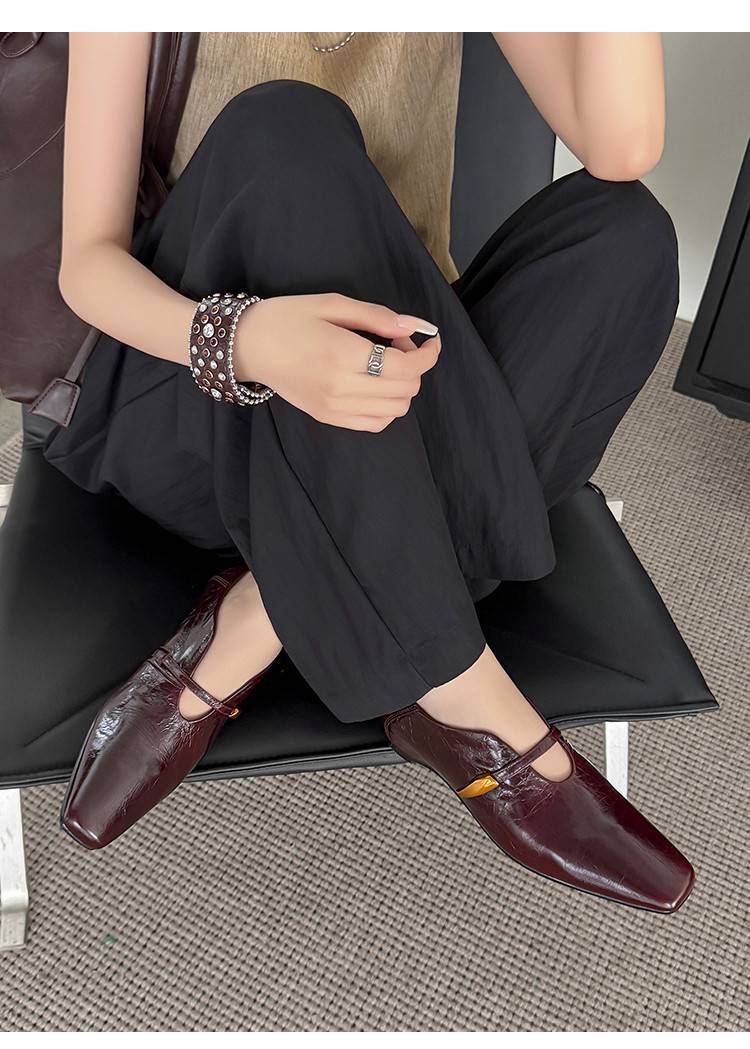CHIKO Esmeralda Square Toe Wedge Mary Jane Shoes