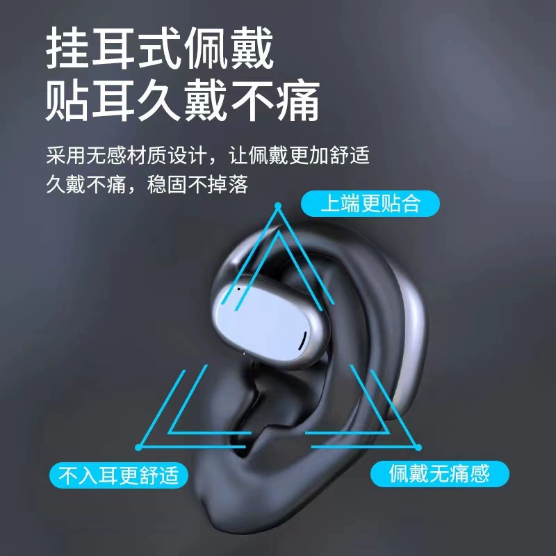 Беспроводные Bluetooth-наушники JS270, дизайн без вставки уха с креплением за ушной раковиной, влагозащита, 60 часов воспроизведения