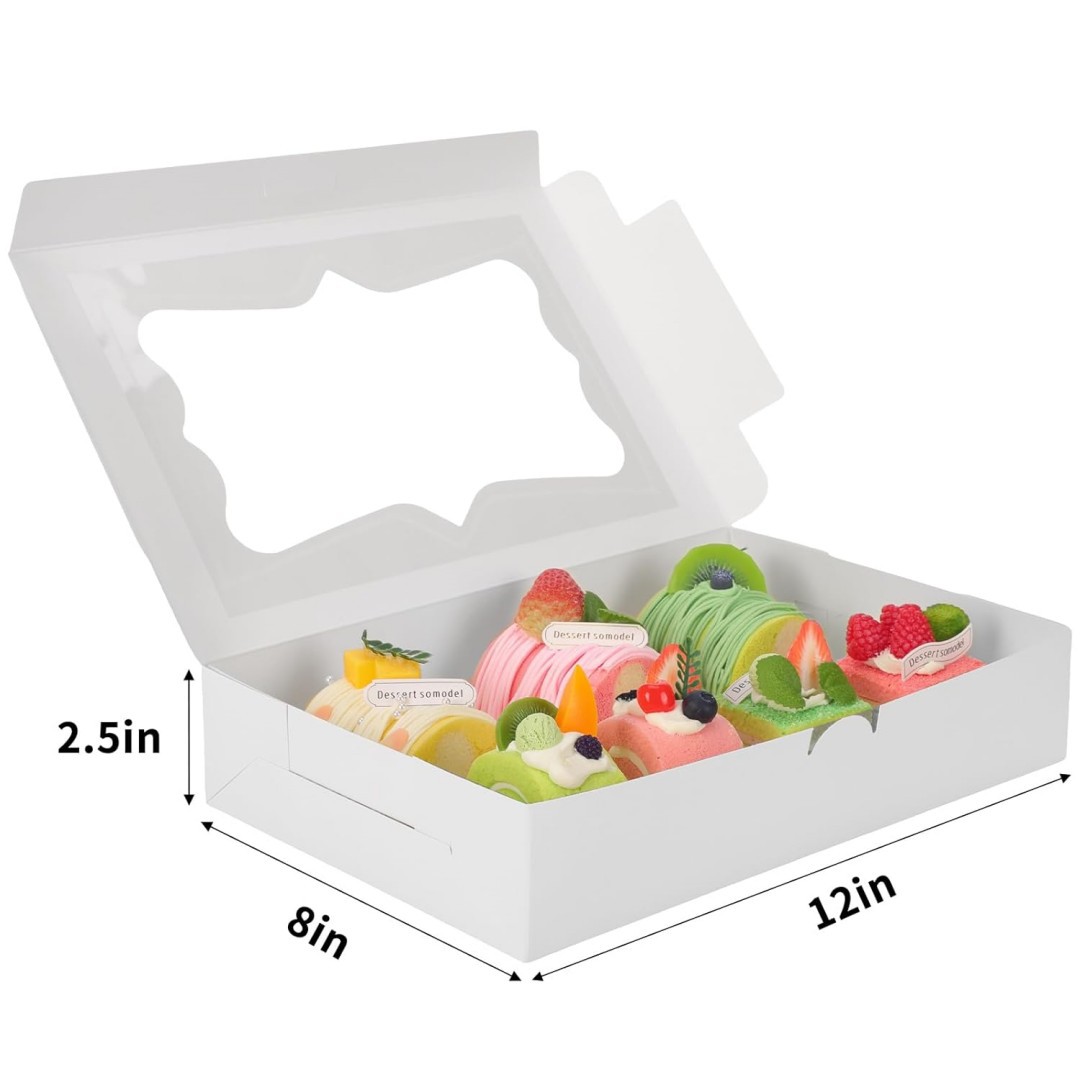 Caja de tazas de papel portátil Caja de brownie Caja de embalaje Caja de muffin Caja de muffin Caja de pastel Caja de torta