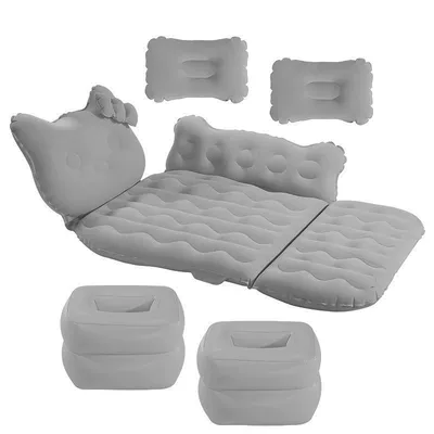 Vehicle-mounted inflatable bed | travel bed, car accessories - default-item-huiqi-37-points-kt-cat-flocking-gray-double-pier-vehicle-pump-big-discount
