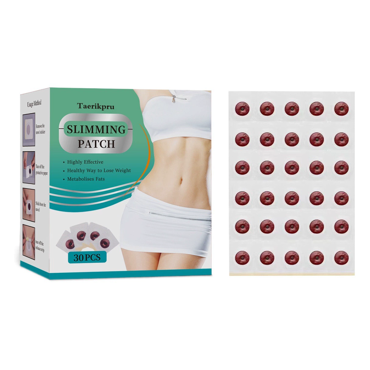 Трансграничный slimming patch компактный живот горячий тело ягодицы органическая форма пупка пластырь для сна