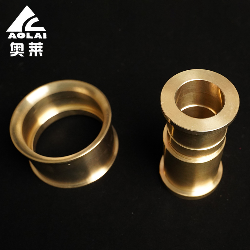 水泵铜套 轴类铜套加工 泵车法兰铜套异形铜紧固件车床异形铜件