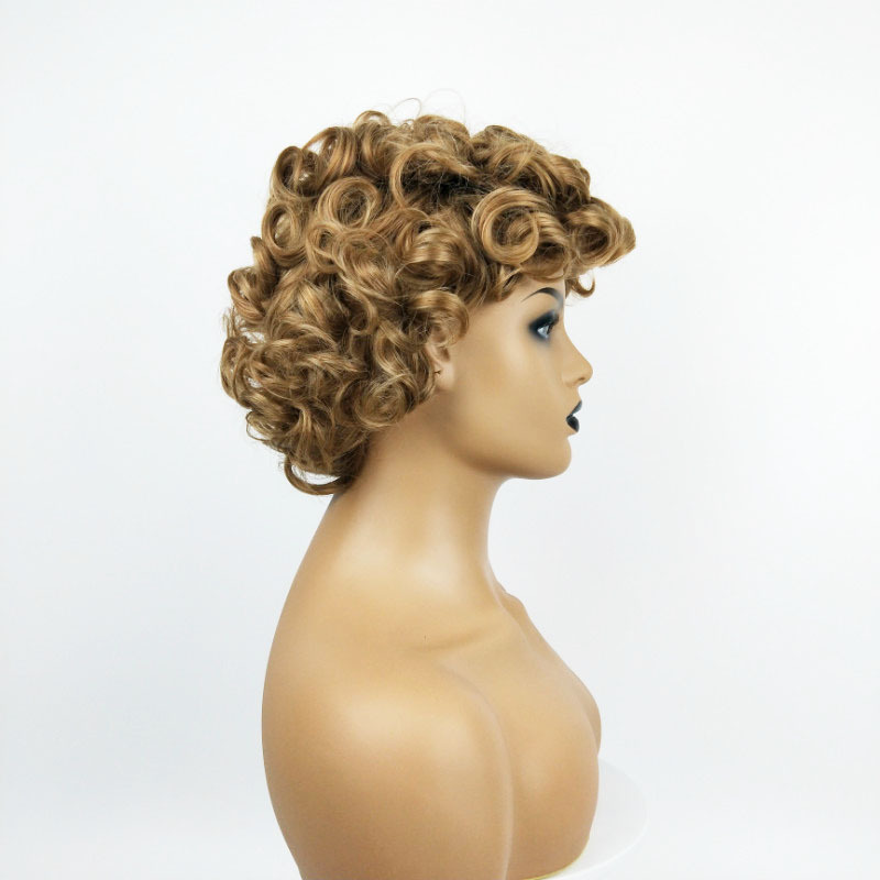 Bangs Bangs Types Women's Fashion Casual High Temperature Wire Bangs Short Curly Hair Wigs