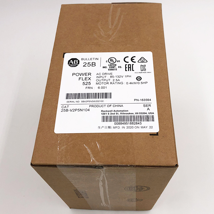 25B-V2P5N104变频器罗克韦尔Allen-Bradley全新现货25BV2P5N104
