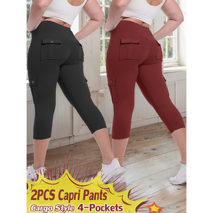 ���Q���l�¿�Yoga Capri Pants Set 4 Way Stretch Butt Lifting