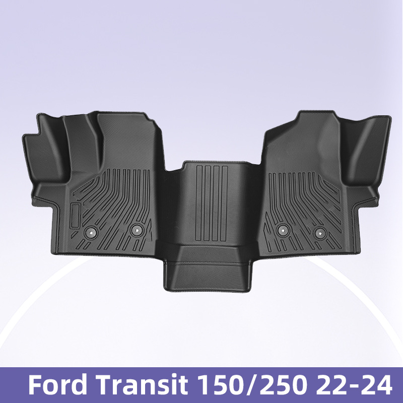 Para Ford Transit 150/250 2022-2024 3D para todo clima material TPE almohadilla de pie