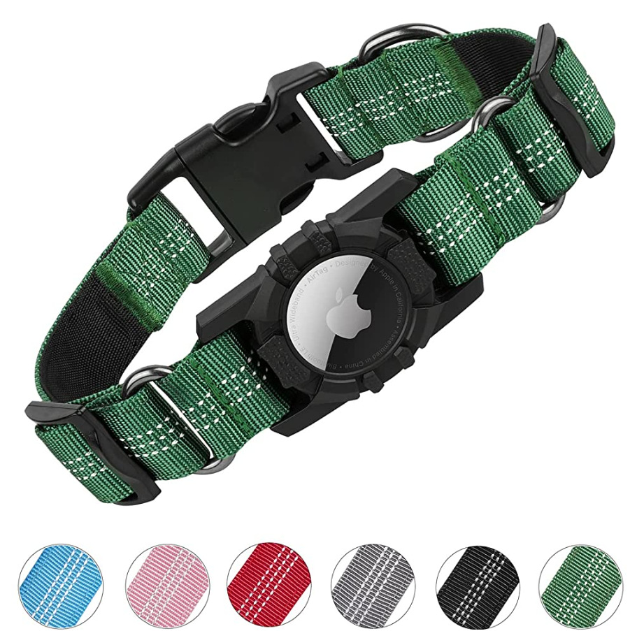 Amazon es adecuado para collares para perros con Apple AirTag, fundas protectoras para AirTag, collares para mascotas y productos de venta caliente transfronterizos.