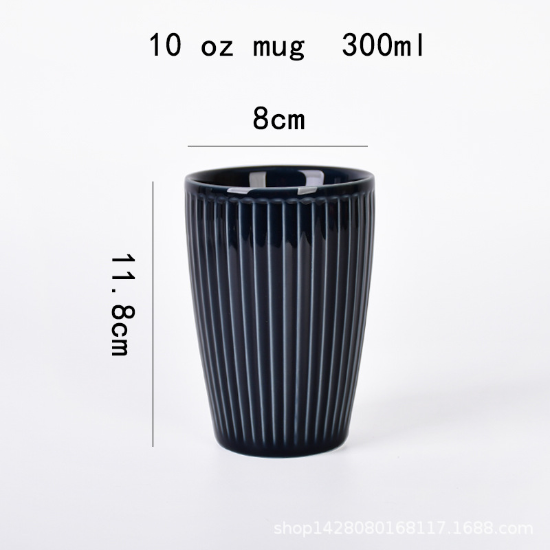 Taza de cerámica blanca de doble aislamiento térmico a prueba de escaldaduras Taza de café de oficina Taza de agua doméstica Taza de leche Taza de té