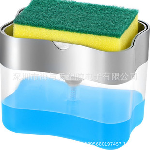Semi -automatic press out of dishwashing bowl table kitchen sink watery dishwashing soap allocation
