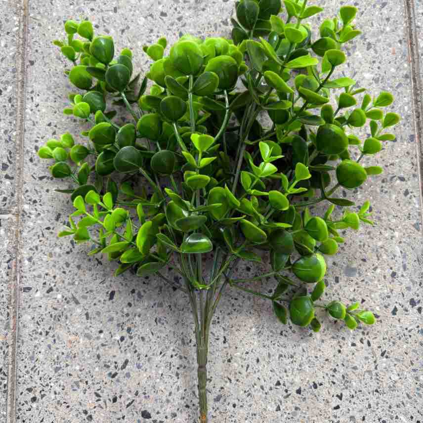 Plantas verdes artificiales pequeñas plantas retardantes de llama B1 SGS certificación de la UE informe retardante de llama simulación de plantas artificiales de haz