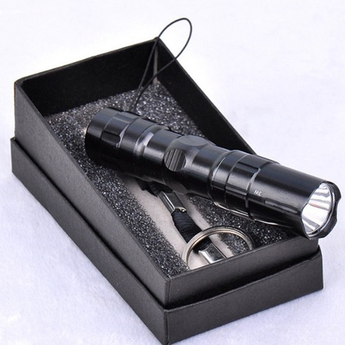 Wholesale LED mini flashlight, aluminum alloy strong light flashlight, household portable gift box flashlight