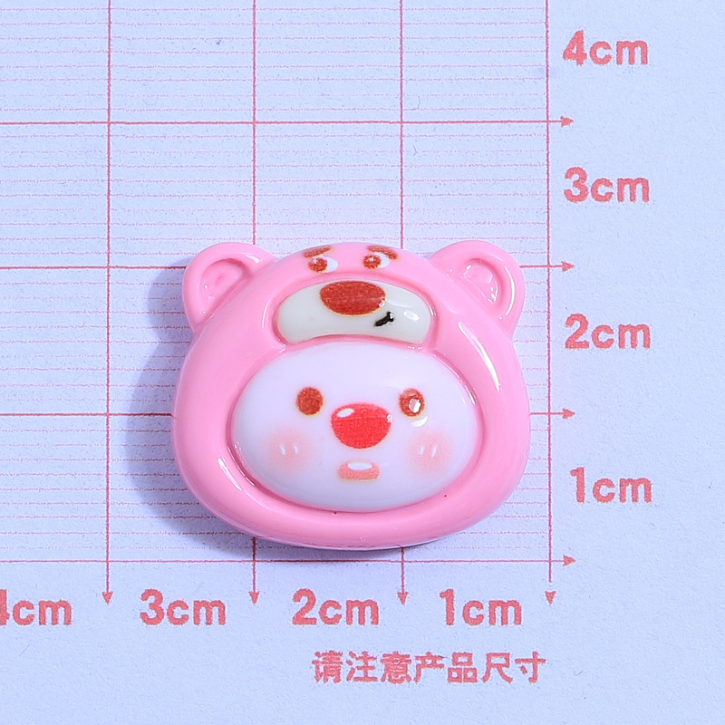 Cute pig costume Children's Fun handmade diy cream glue phone case headdress hairpin jewelry resin accessories wholesale