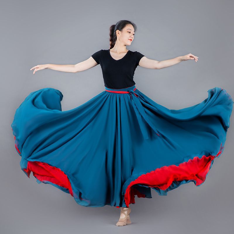 레드 + 공작 블루 양면 벨트