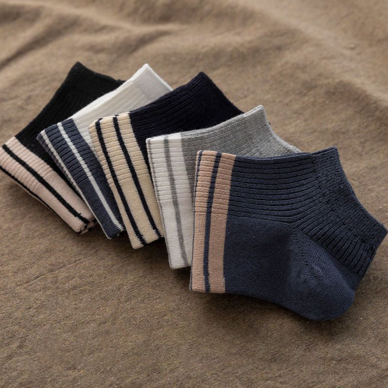 10 Pairs Of Black, White And Gray Boat Socks Wholesale Socks Socks Cheap Socks_voghion.com