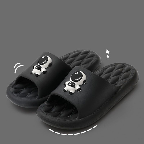  New Slippers for Women PVC Sandals for Couples Casual Beach Shoes Cross-Border Slippers for Men Trendy One Piece Dropshipping