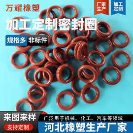 氟胶圈 硅胶垫片 橡胶密封O型圈 适配工业家用氟胶骨架油封圈